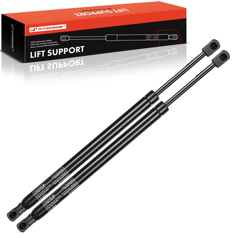 A-Premium Front Hood Lift Supports Shock Struts Compatible with Select BMW Models - E70 Series X5 2007-2013, E71/E72 Series X6 2008-2014, Sport Utility - Replace# 51237148346(2PC Set) - Image 1