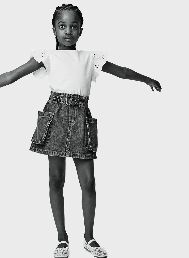 اتش اند ام Kids Frill Sleeve Top