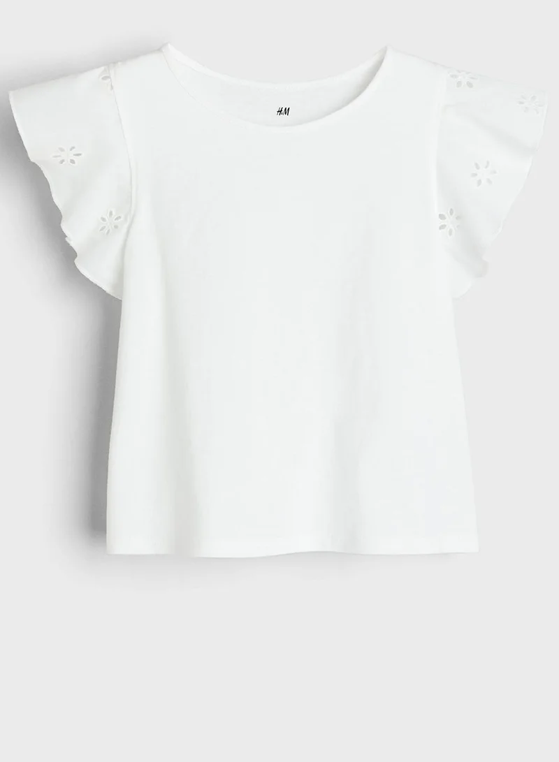 اتش اند ام Kids Frill Sleeve Top