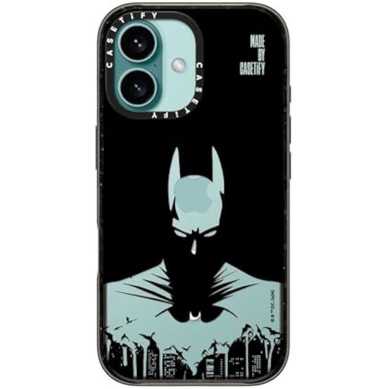 Casetify Impact iPhone 16 Case 【Batman Co-Lab / 4X Military Grade Drop Tested / 8.2ft Drop Protection/Compatible with Magsafe】 - Batman Shadow - Clear Black - Image 4