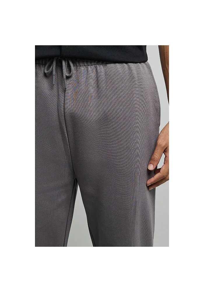 R&b  Solid Knitted Pants with Drawstring Waist for Men | Best Price UAE