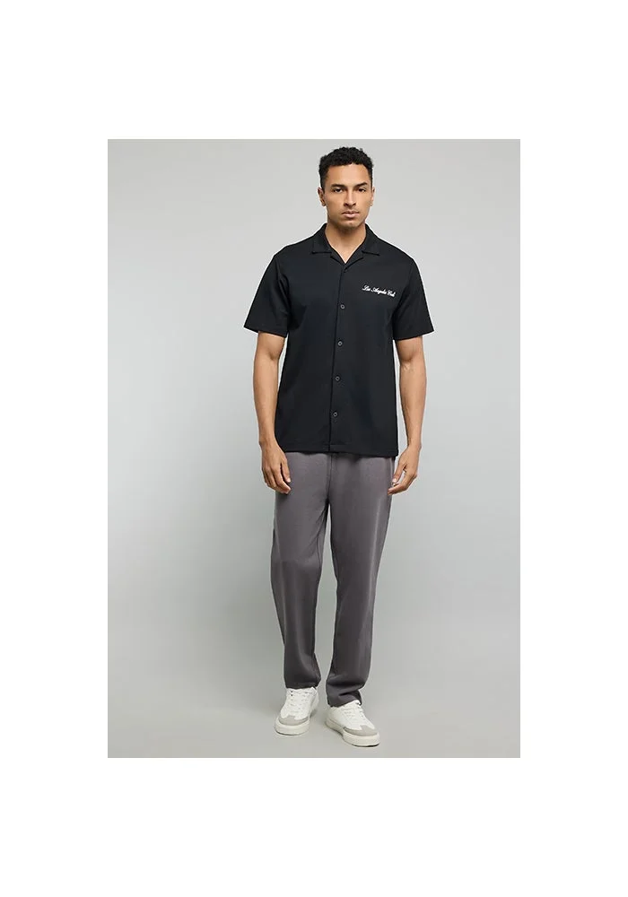 R&b  Solid Knitted Pants with Drawstring Waist for Men | Best Price UAE