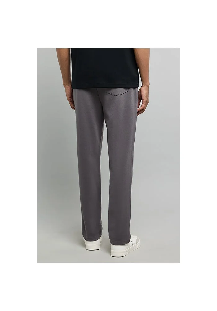 R&b  Solid Knitted Pants with Drawstring Waist for Men | Best Price UAE