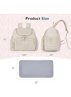 HOOKOR Diaper Backpack, Small Diaper Bag, Stylish Baby Travel Backpacks with Changing Pad, Insulated Pockets, Stroller Straps.  - Image 4