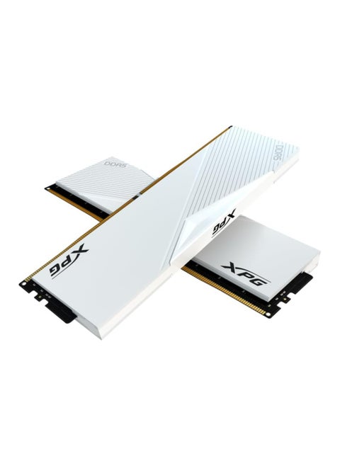 XPG Lancer DDR5 5200MHz 16GB (2x8GB) CL38 UDIMM 288-Pins Desktop SDRAM DDR5 Dual Channel RAM Kit White Heatsink (AX5U5200C388G-DCLAWH)
