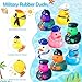 Rotatingpals 48 Pcs Christmas Cruise Ducks Light up Rubber Ducks Glow in The Dark Cruise Ship Hiding Accessories 24 Nautical Sailing Rubber Decor for New Years Eve Christmas Party Favor Birthday - Image 4
