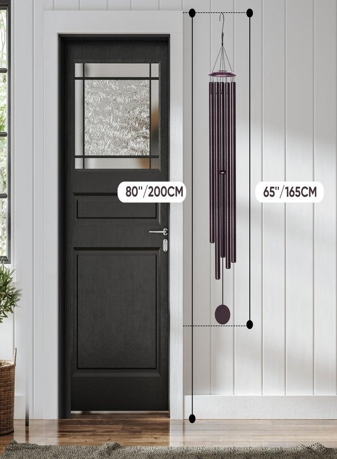 Elecxlink Large Wind Chimes for Outside Deep Tone, 65" Deep Tone Wind Chimes for Outside Porch Garden Patio Balcony Memorial Room Decor, Memorial Sympathy Gift for Loss of Loved One - Image 2