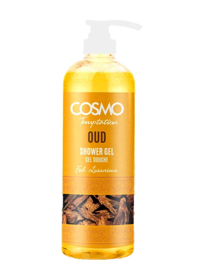 COSMO Cosmo Temptation Oud Shower Gel for Men and Women 1000ml  - Image 1