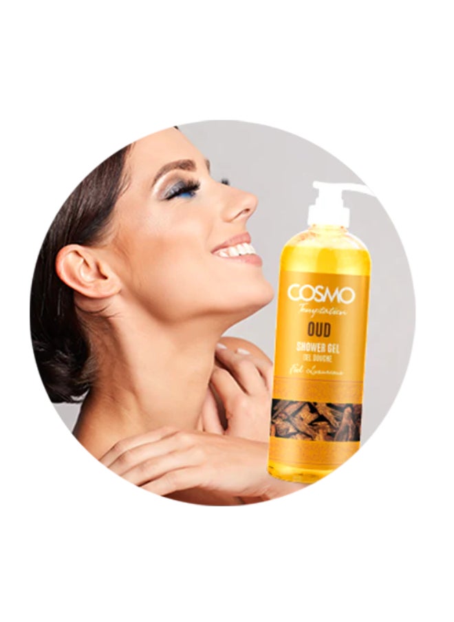 COSMO Cosmo Temptation Oud Shower Gel for Men and Women 1000ml  - Image 5