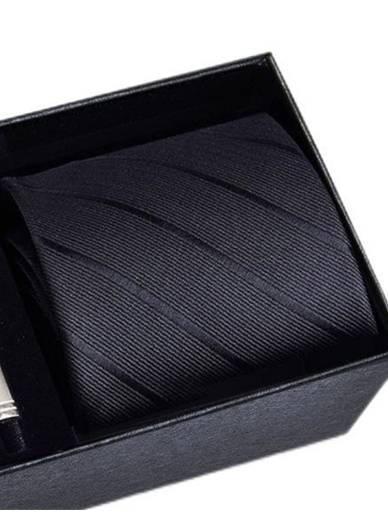 Generic 5 Pcs Men's Tie Square Scarf Cufflinks Tie Clip Business Men's Trendy Suit  - Image 3