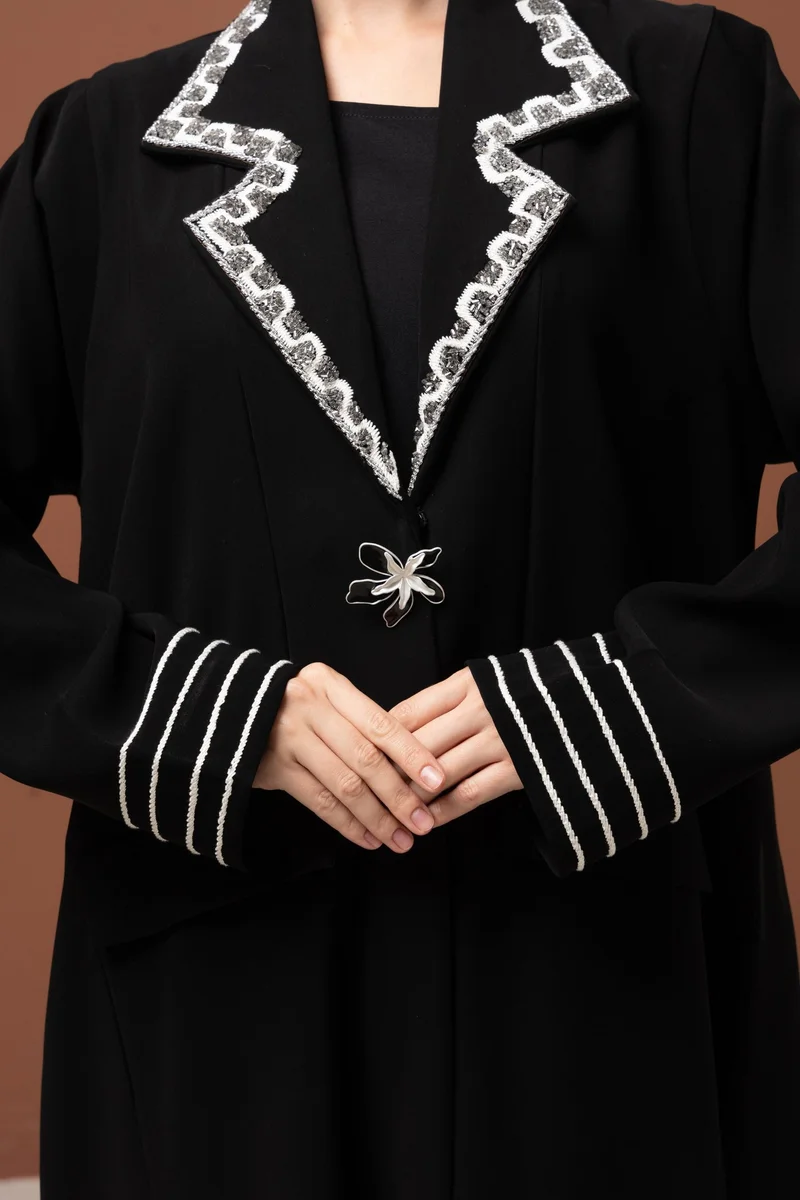 Meem By Mariyah  Front open abaya with sheila for Women | Best Price UAE