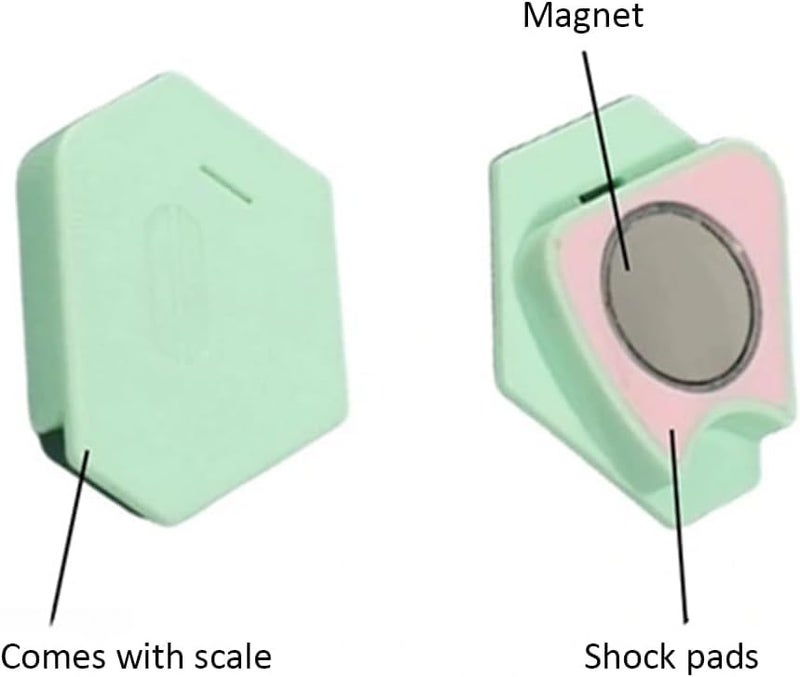 MAQOiW MAQOiW Magnetic Seam Guide for Sewing Machine Multifunctional Polygonal Hemmer Guide with Scale New Upgraded MultiPurpose Stitch Positioner Universal Sewing Machine Attachment Accessory Supplies  - Image 2