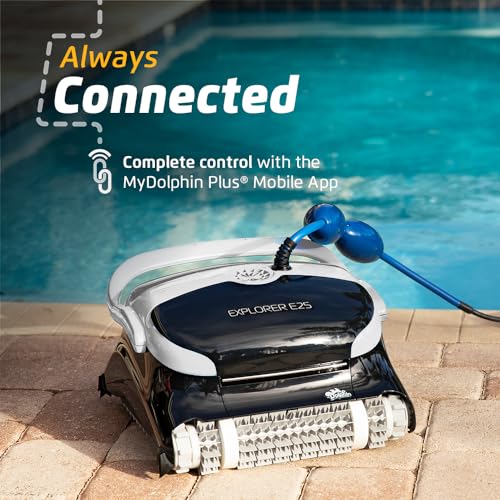 Dolphin (2025 Model) Explorer E25 Wi-Fi Robotic Pool Vacuum Cleaner Pools up to 50 FT - Waterline Scrubber Brush - Image 2