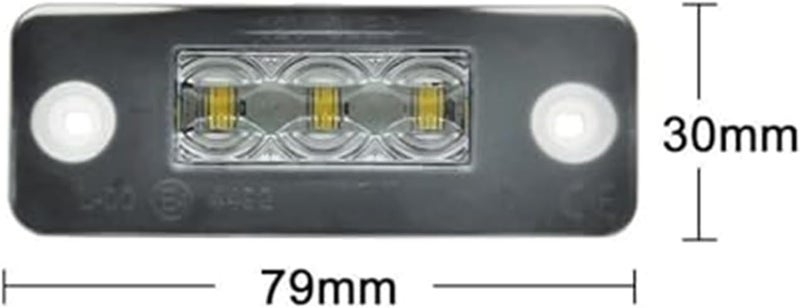 Wivplex Car Rear White License Plate Light for A8 D3 (2002-2010) - Image 4
