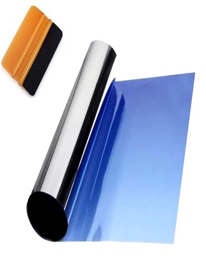 Station Mania Sunvisor Film Strip for Attachment to Windscreen Gradual Color Transparent Smoked Effect of Tint Without Reflections Non-Metallic. Indoor Application at The top for Shading and Filtration - Image 1