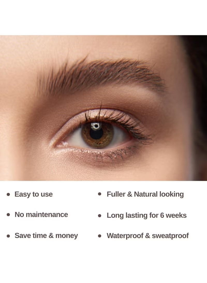 ICONSIGN Eyelash & Eyebrow Kit, 2-In-1 Professional Lash & Brow Coloring Set, Eye Brow & Eye Lash Color Kit, Lasting for 4-6 Weeks Hair Color DIY for Salon & Home 7ml Coffee/Dark Brown - Image 4