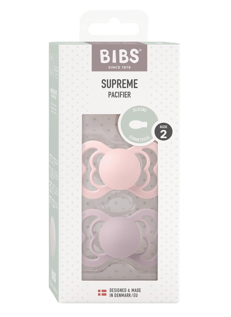 BIBS BIBS Pacifier Supreme Symmetrical Pack of 2 Size 2 (+6 months)  - Image 1