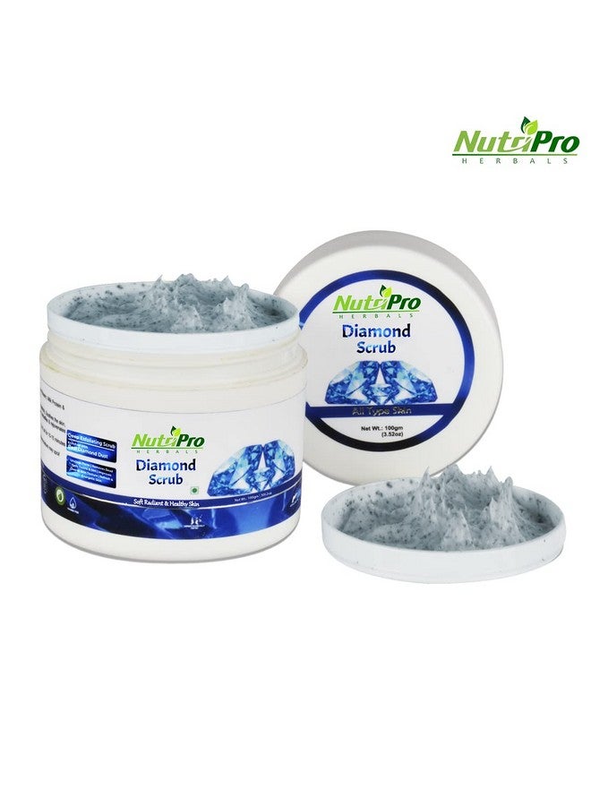 NutriPro Diamond Scrub|Deep Exfoliating|Enriched With Real Diamond Dust|Improve Overall Skin Texture|Refresh & Energetic Skin|Miniral & Cruelty Free 100gm - Image 2