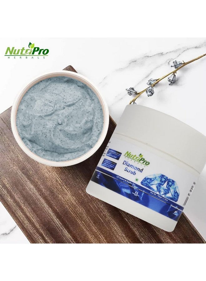 NutriPro Diamond Scrub|Deep Exfoliating|Enriched With Real Diamond Dust|Improve Overall Skin Texture|Refresh & Energetic Skin|Miniral & Cruelty Free 100gm - Image 3