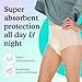 Because Premium Maximum Plus Adult Incontinence and Postpartum Bladder Leak Underwear for Women Maximum Absorbency Disposable Beige SmallMedium 80 Count 4 Packs of 20 - Image 4