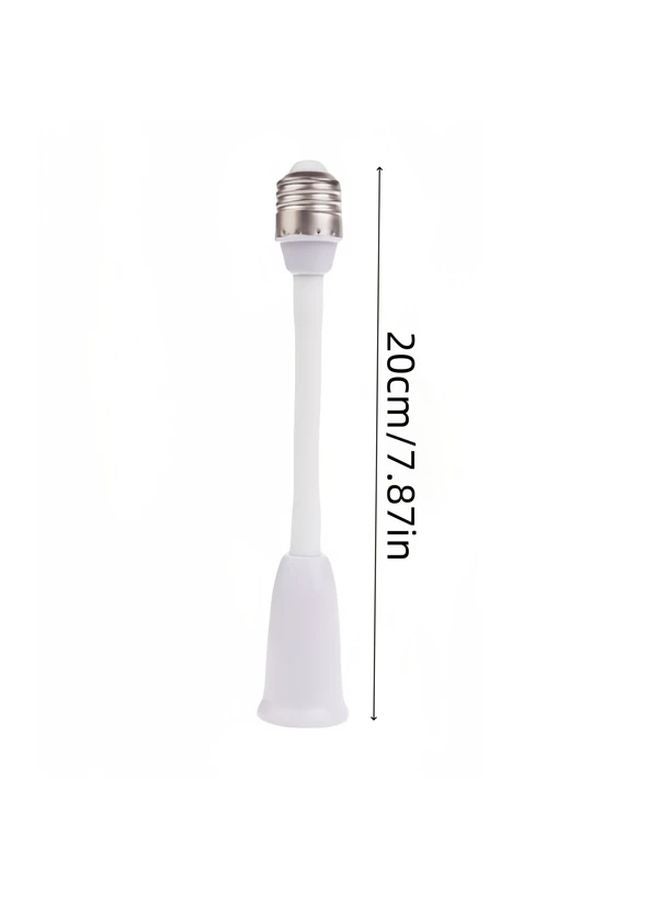 1 قطعة حامل مصباح تحويل من E27 إلى E27، قاعدة مصباح LED بطول 20 سم (7.9 بوصة)، مقبس طويل - Image 1
