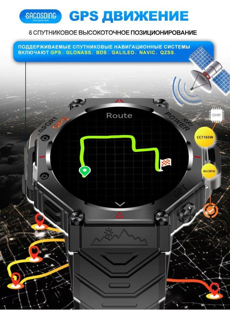ساعة ذكية للاستخدام الخارجي بعرض AMOLED 1.43 بوصة، سبيكة تيتانيوم، مقاومة للماء حتى 5ATM، وعمر بطارية يدوم 30 يومًا - Image 3