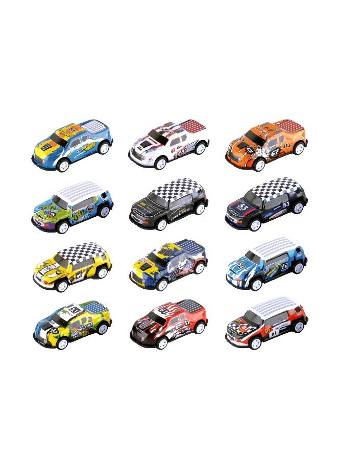 Power Joy Vroom Vroom Diecast Graphic Racer Pull Back Car 1/64, Assorted 1 Piece (Style & Color May Vary) Each Sold Separately - Image 3