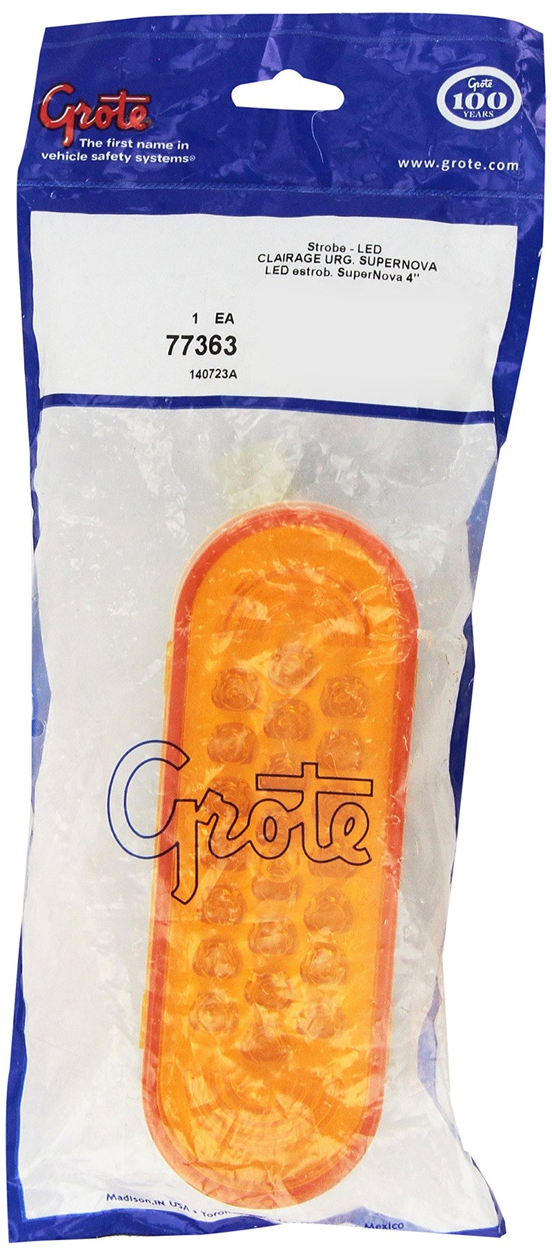 Grote 77363 Yellow Oval LED Strobe Lights - Image 2