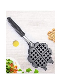 Arabest Waffle Iron Maker, Non-Stick Aluminum Stovetop Sandwich Panini Cone Cake Heart Shaped Mold Double-Side Cooking Pan Baking Tool Maker Press Plate With Handle Perfect for Kitchen and Outdoor  - Image 2