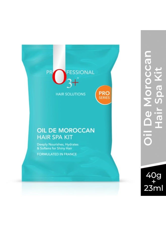 O3+ Oil De Moroccan Hair Spa Kit With Argan Oil Hair Mask For All Hair Type | 40gm+23ml - Image 4