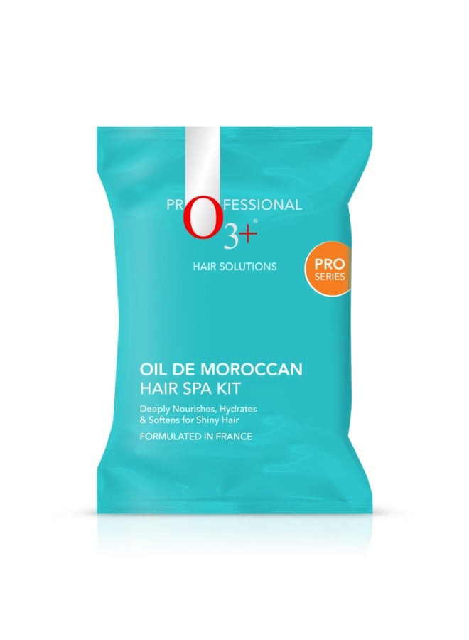 O3+ Oil De Moroccan Hair Spa Kit With Argan Oil Hair Mask For All Hair Type | 40gm+23ml - Image 1