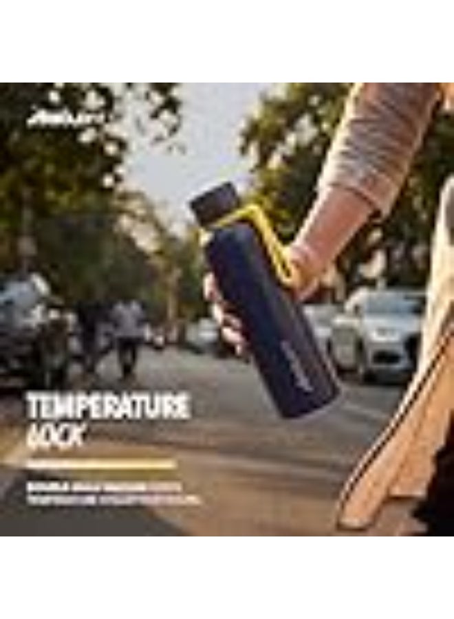 Boldfit Water Bottle 700ml Stainless Steel Water Bottle Vacuum Insulated Hot & Cold Flask Leakproof BPA Free Metal Bottle with Strap Rust Free Reusable Water Bottle for Gym, Office, School & Travel - Image 4