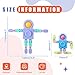 Hanaive 8 Pcs Robot Fidget Spinners for Kids Transformable Fingertip Gyro Chain Toy Deformable DIY Stress Relief Fidget Sensory Toys Adults Piata Goodie Bag Stuffers Valentine Party Favors Gift - Image 4