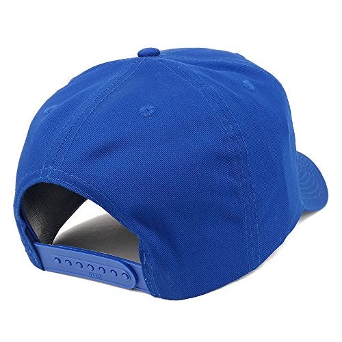 Armycrew XXL Oversize High Crown Adjustable Plain Solid Baseball Cap - Royal - Image 3