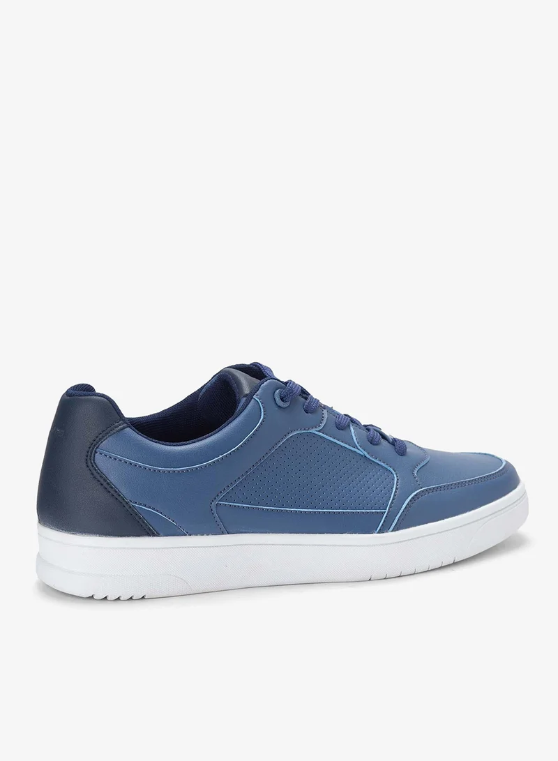 Bata blue Color Block Lace Up Sneakers for Men | Best Price UAE