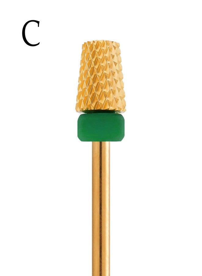 MIRACLE Nail Bits - 3/32" Backfill Cone Shape Flat End Nail Drill Bits for Manicure, Pedicure, Cuticle, and Gel Polishing (Coarse) - Image 2