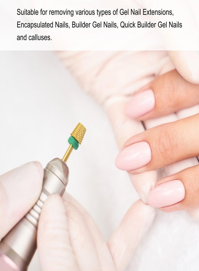 MIRACLE Nail Bits - 3/32" Backfill Cone Shape Flat End Nail Drill Bits for Manicure, Pedicure, Cuticle, and Gel Polishing (Coarse) - Image 5