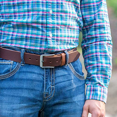 Nickel Smart Roan Mountain Titanium Brown Belt- 32" - Image 2