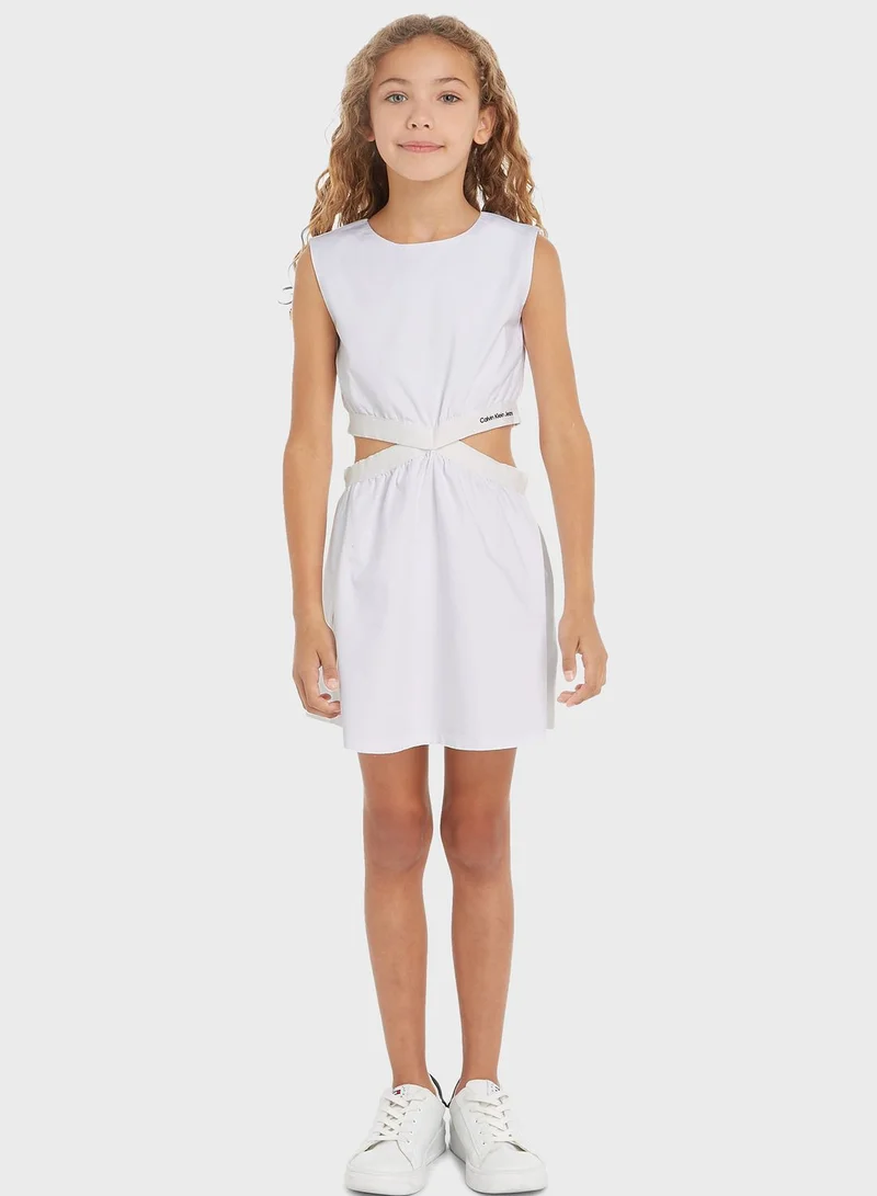 Calvin Klein Jeans White Cutout Dress