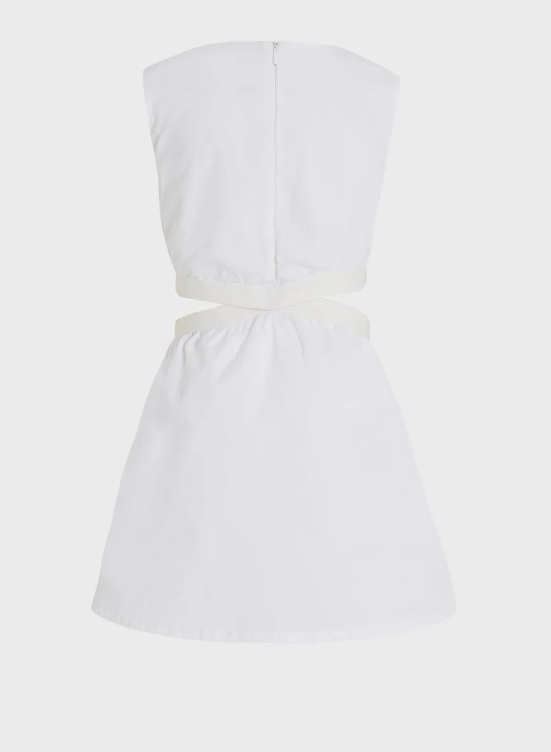 Calvin Klein Jeans White Cutout Dress