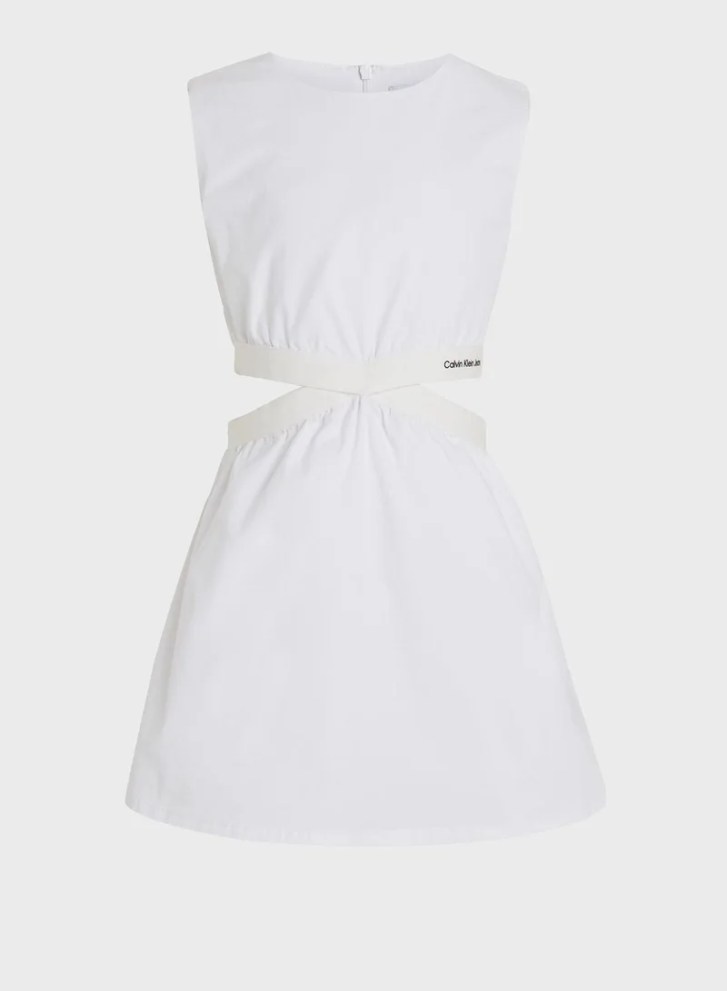 Calvin Klein Jeans White Cutout Dress