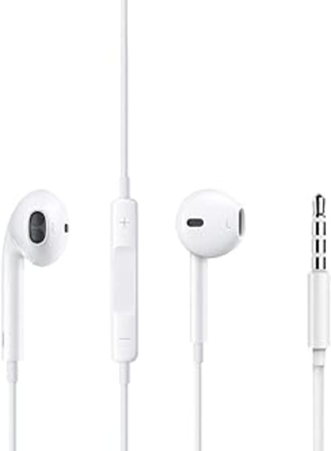 OR Earphone Headphone With Remote & Mic For iPhone 5 5G and other Mobile Phones- White