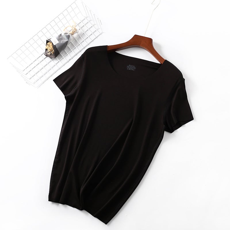Men's T-shirt Spring and Summer New Style Lanjing Modal Cool Comfortable Breathable Inner Wearing Men's Home Pajamas - Image 1