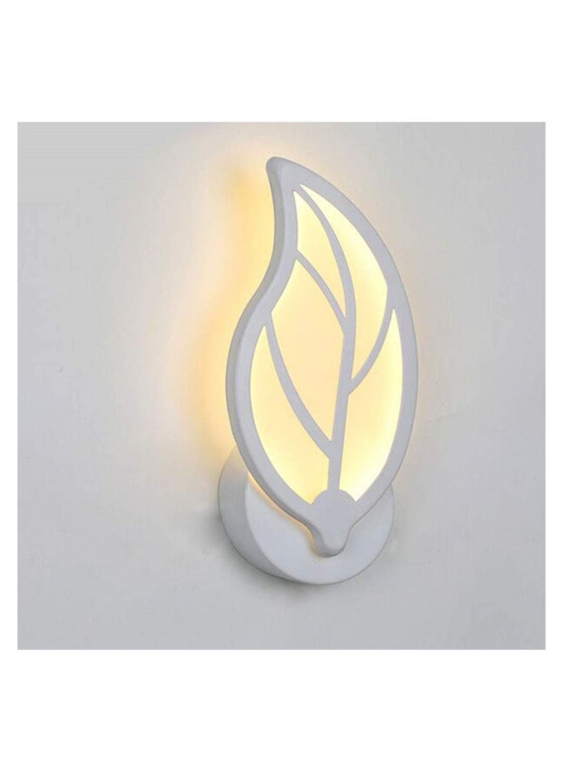 Y&D Leaf Wall Lamp Modern Lights Minimalist LED Bedside Night for Home Living Room Bedroom Lighting, Yellow Light  - Image 2