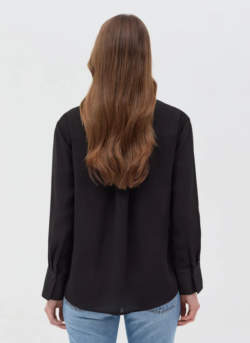 Ovs Shirt With Satin Details