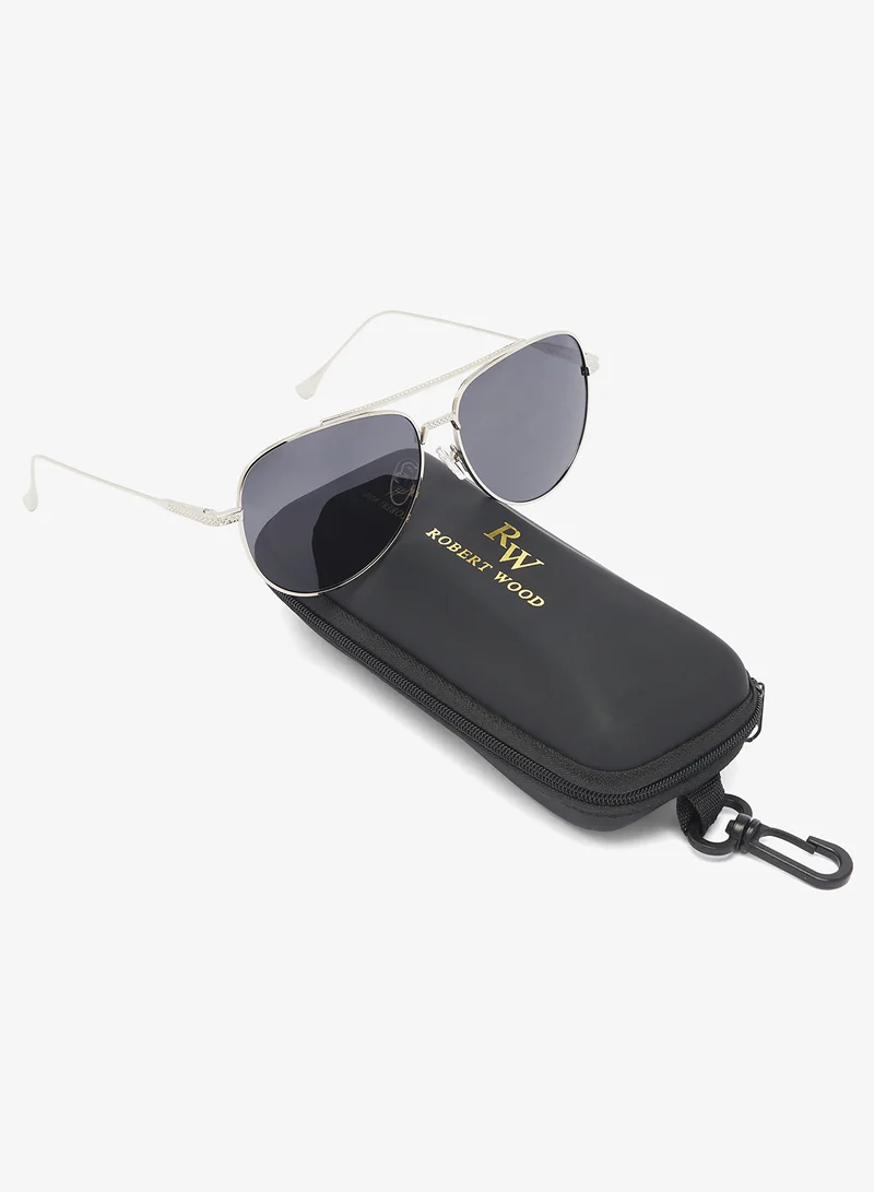 Robert Wood Polarized Lens Aviator Sunglasses