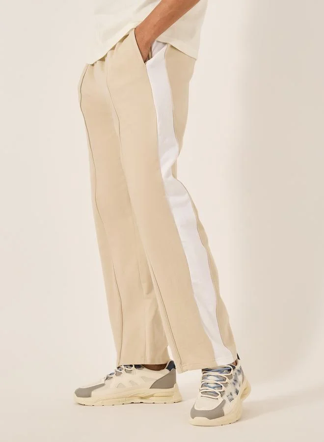 Styli Styli Side Contrast Panel Mid Rise Relaxed Fit Joggers