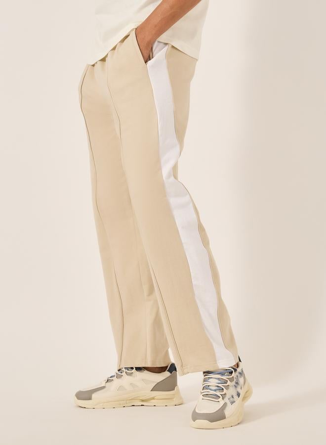 Styli Side Contrast Panel Mid Rise Relaxed Fit Joggers - Image 3