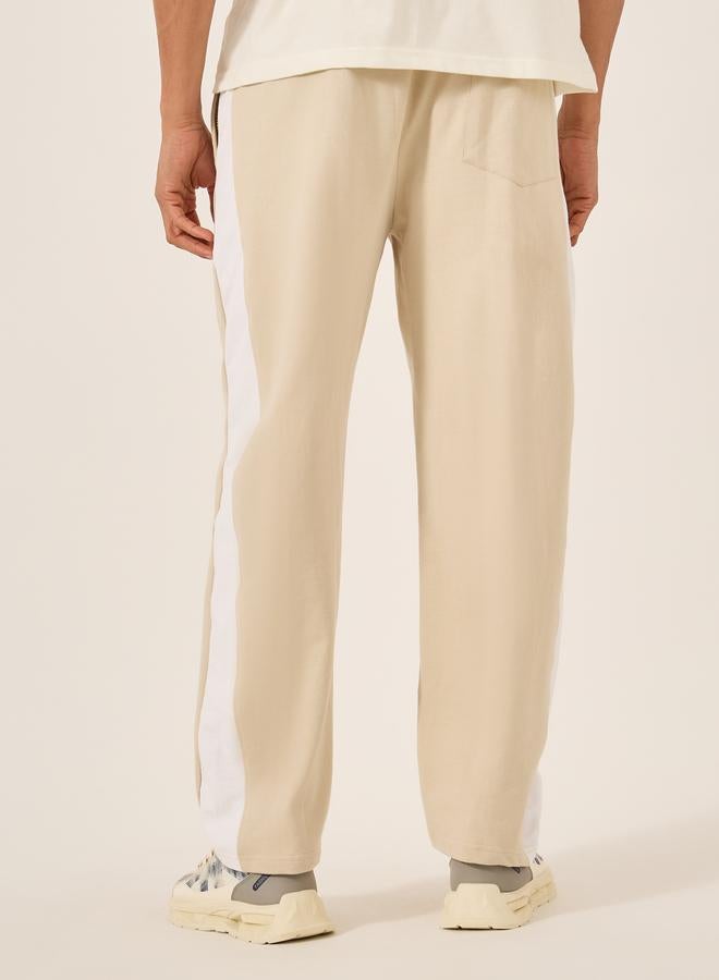 Styli Side Contrast Panel Mid Rise Relaxed Fit Joggers - Image 5