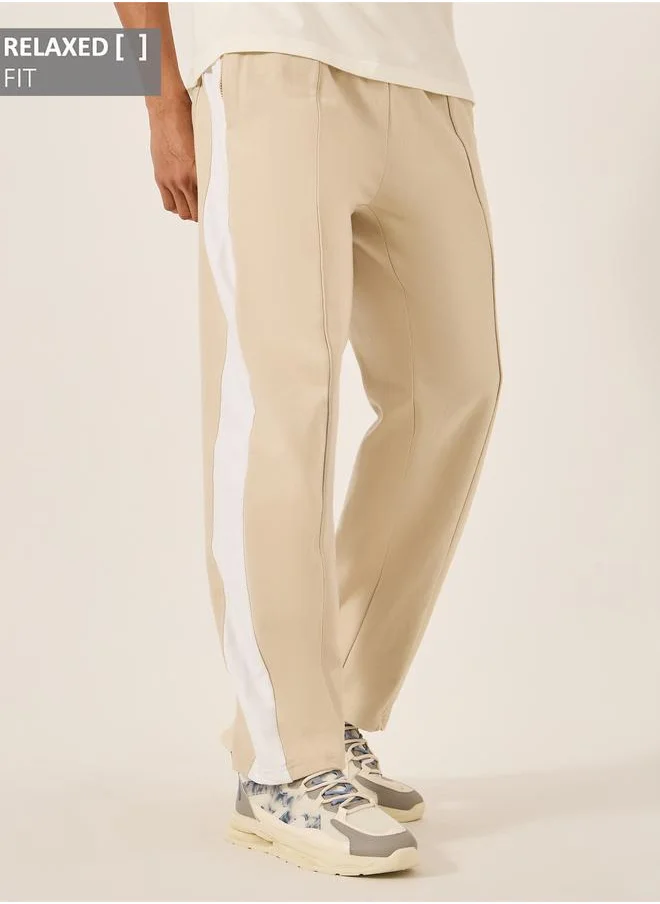 Styli Styli Side Contrast Panel Mid Rise Relaxed Fit Joggers